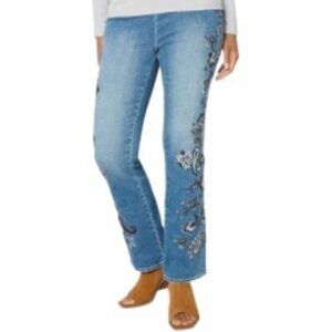 Driftwood Kelcy Moody Paisley Pull On Bootcut Jeans Medium